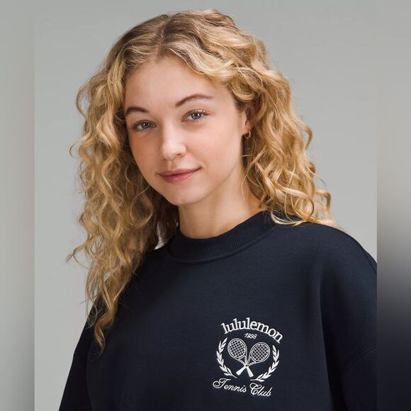 NWT Lululemon Heavyweight Fleece Pullover *Tennis Club size M - Picture 3 of 8